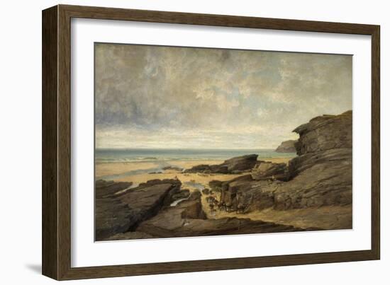 Low Water, Trebarwith Strand, Tintagel, Cornwall-James Holland-Framed Giclee Print