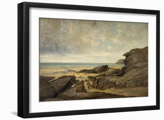 Low Water, Trebarwith Strand, Tintagel, Cornwall-James Holland-Framed Giclee Print