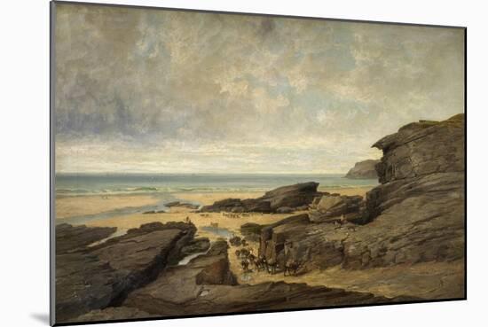 Low Water, Trebarwith Strand, Tintagel, Cornwall-James Holland-Mounted Giclee Print
