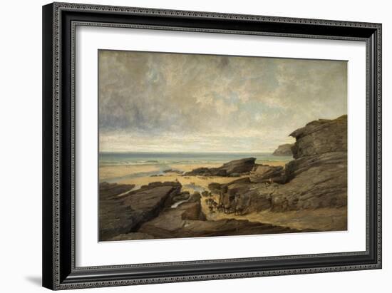 Low Water, Trebarwith Strand, Tintagel, Cornwall-James Holland-Framed Giclee Print