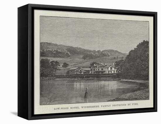 Low-Wood Hotel, Windermere, Partly Destroyed by Fire-null-Framed Premier Image Canvas