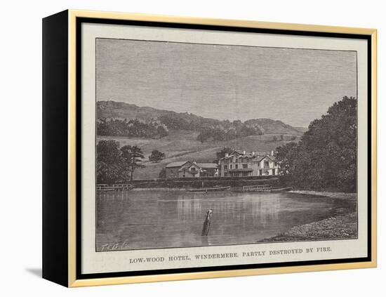 Low-Wood Hotel, Windermere, Partly Destroyed by Fire-null-Framed Premier Image Canvas