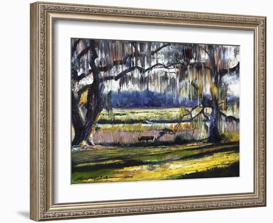 Lowcountry Spanish Moss Escape-Lucy P. McTier-Framed Giclee Print