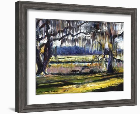 Lowcountry Spanish Moss Escape-Lucy P. McTier-Framed Giclee Print