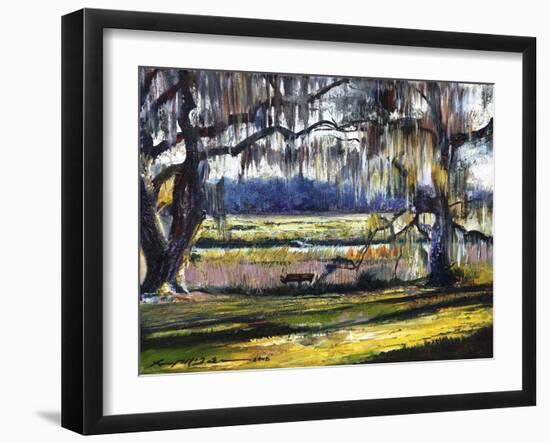 Lowcountry Spanish Moss Escape-Lucy P. McTier-Framed Giclee Print