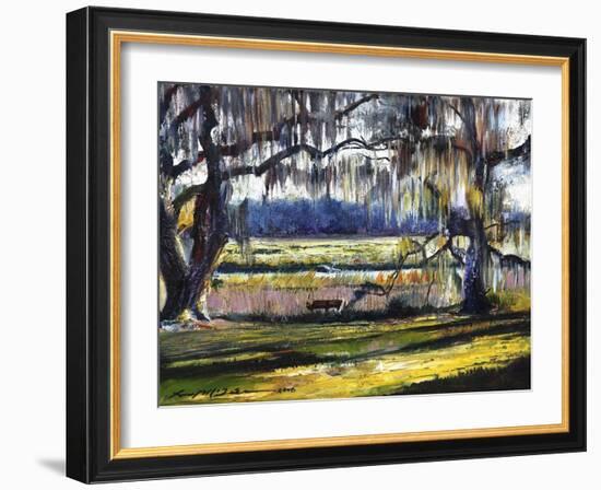 Lowcountry Spanish Moss Escape-Lucy P. McTier-Framed Giclee Print