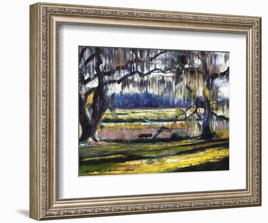 Lowcountry Spanish Moss Escape-Lucy P. McTier-Framed Giclee Print