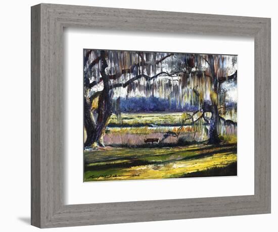 Lowcountry Spanish Moss Escape-Lucy P. McTier-Framed Giclee Print