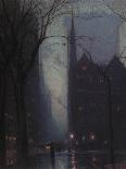 Grand Central and the Biltmore in Hazy Twilight-Lowell Birge Harrison-Framed Giclee Print