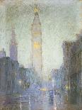 Grand Central and the Biltmore in Hazy Twilight-Lowell Birge Harrison-Framed Giclee Print