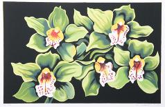 Green and White Irises-Lowell Nesbitt-Limited Edition