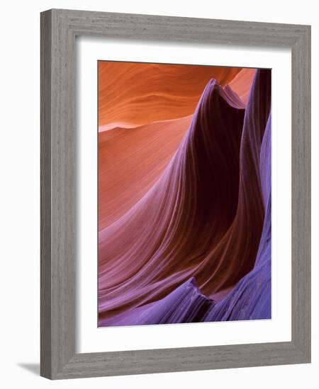 Lower Antelope Canyon Rock Formations-Ian Shive-Framed Photographic Print