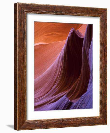 Lower Antelope Canyon Rock Formations-Ian Shive-Framed Photographic Print