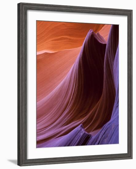 Lower Antelope Canyon Rock Formations-Ian Shive-Framed Photographic Print