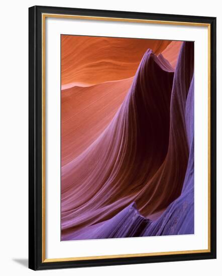 Lower Antelope Canyon Rock Formations-Ian Shive-Framed Photographic Print