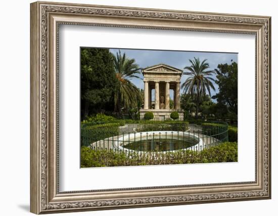 Lower Barrakka Gardens and the Alexander Ball Memorial, UNESCO World Heritage Site, Valetta, Malta-Michael Runkel-Framed Photographic Print