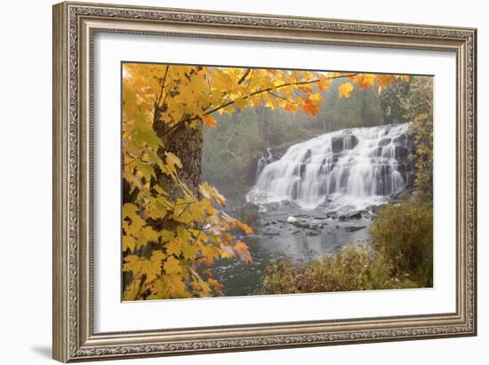 Lower Bond Falls In Autumn #2, Bruce Crossing, MI '11-Monte Nagler-Framed Photographic Print