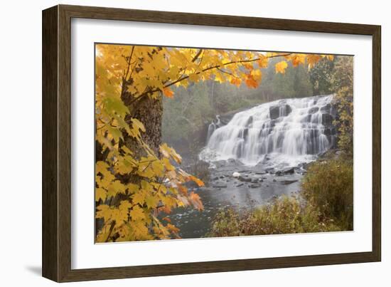 Lower Bond Falls In Autumn #2, Bruce Crossing, MI '11-Monte Nagler-Framed Photographic Print