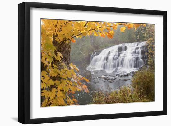 Lower Bond Falls In Autumn #2, Bruce Crossing, MI '11-Monte Nagler-Framed Photographic Print