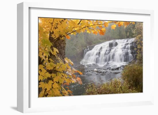 Lower Bond Falls In Autumn #2, Bruce Crossing, MI '11-Monte Nagler-Framed Photographic Print