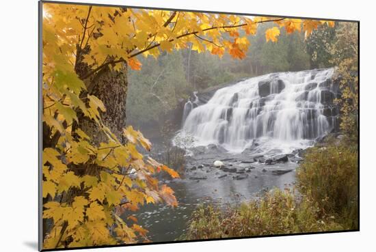 Lower Bond Falls In Autumn #2, Bruce Crossing, MI '11-Monte Nagler-Mounted Photographic Print