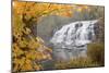 Lower Bond Falls In Autumn #2, Bruce Crossing, MI '11-Monte Nagler-Mounted Photographic Print