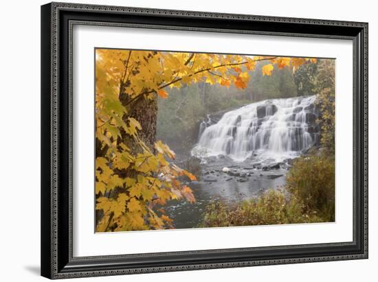 Lower Bond Falls In Autumn #2, Bruce Crossing, MI '11-Monte Nagler-Framed Photographic Print