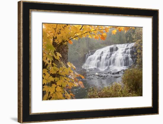 Lower Bond Falls In Autumn #2, Bruce Crossing, MI '11-Monte Nagler-Framed Photographic Print