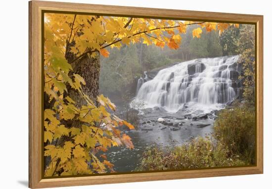 Lower Bond Falls In Autumn #2, Bruce Crossing, MI '11-Monte Nagler-Framed Premier Image Canvas