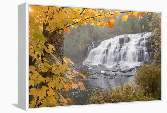 Lower Bond Falls In Autumn #2, Bruce Crossing, MI '11-Monte Nagler-Framed Premier Image Canvas