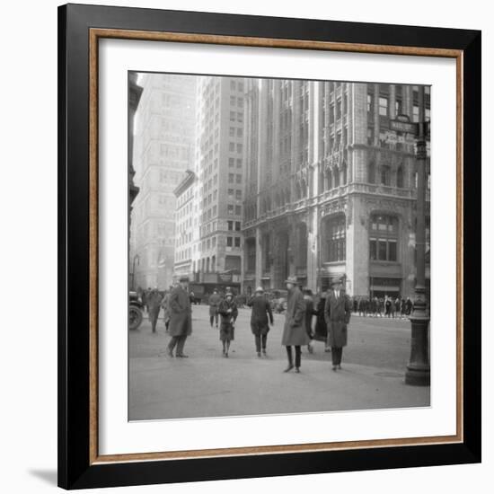 Lower Broadway, New York City, USA, 20th Century-J Dearden Holmes-Framed Photographic Print