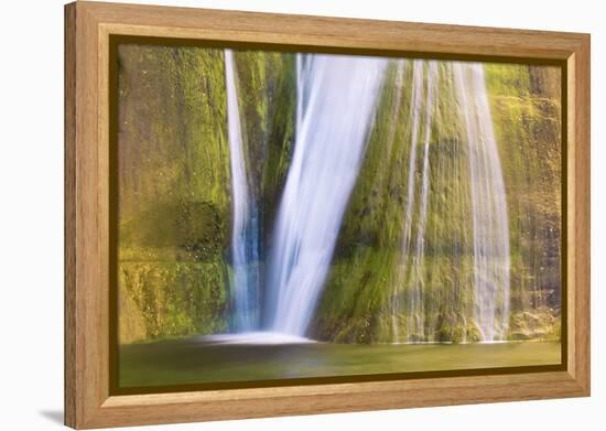 Lower Calf Creek Falls, Grand Staircase-Escalante National Monument, Utah, USA-Russ Bishop-Framed Premier Image Canvas