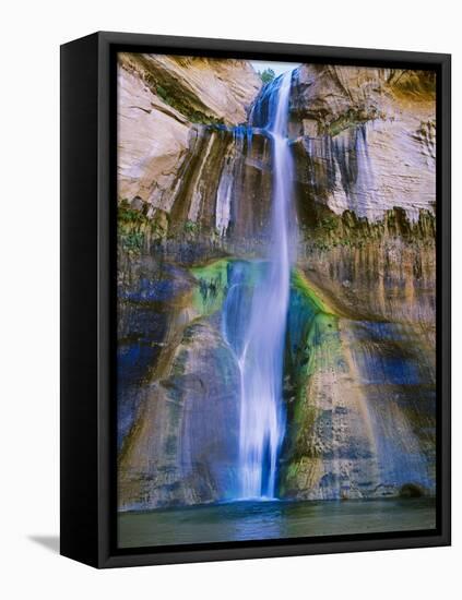 Lower Calf Creek Falls in Grand Staircase-Escalante Nat. Monument, Ut-Howie Garber-Framed Premier Image Canvas