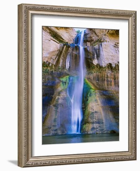 Lower Calf Creek Falls in Grand Staircase-Escalante Nat. Monument, Ut-Howie Garber-Framed Photographic Print