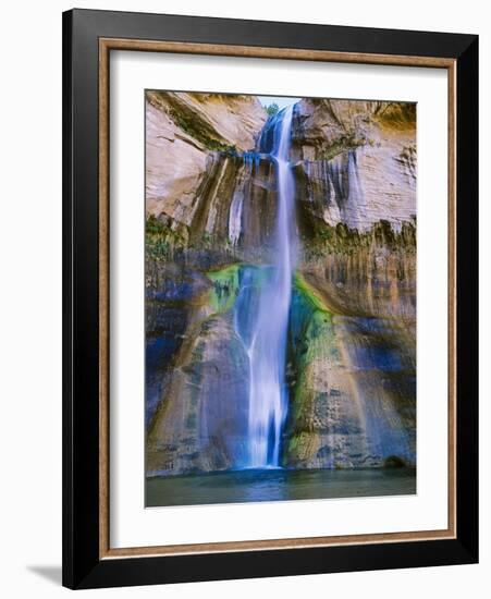 Lower Calf Creek Falls in Grand Staircase-Escalante Nat. Monument, Ut-Howie Garber-Framed Photographic Print