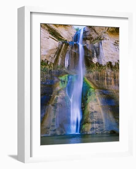 Lower Calf Creek Falls in Grand Staircase-Escalante Nat. Monument, Ut-Howie Garber-Framed Photographic Print