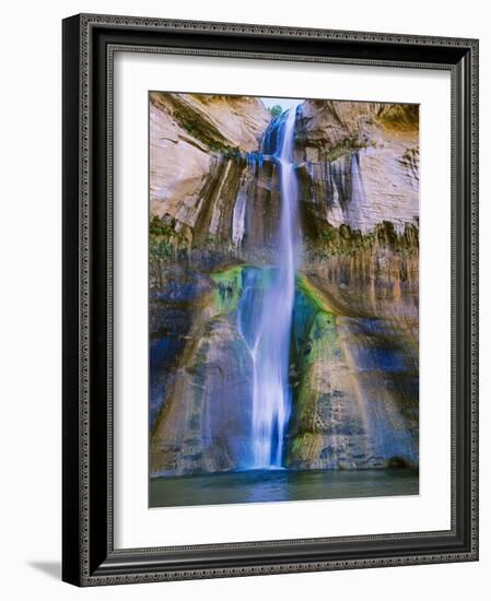 Lower Calf Creek Falls in Grand Staircase-Escalante Nat. Monument, Ut-Howie Garber-Framed Photographic Print