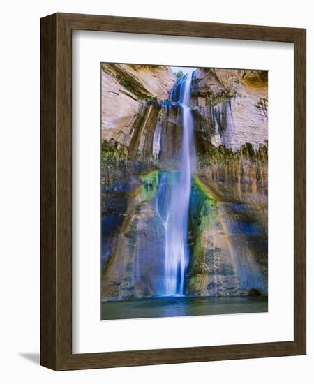 Lower Calf Creek Falls in Grand Staircase-Escalante Nat. Monument, Ut-Howie Garber-Framed Photographic Print