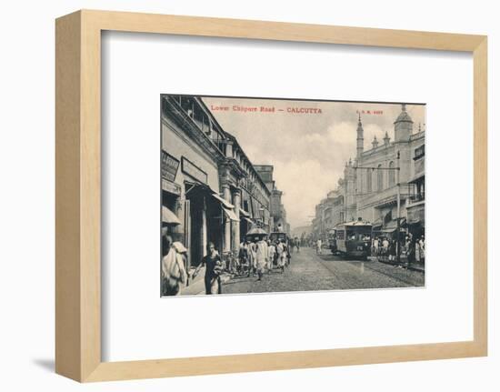 'Lower Chitpore Road - Calcutta', c1910-Unknown-Framed Photographic Print