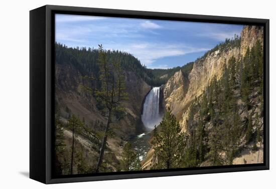 Lower Falls from Red Rock Point, Yellowstone Nat'l Pk, UNESCO Site, Wyoming, USA-Peter Barritt-Framed Premier Image Canvas