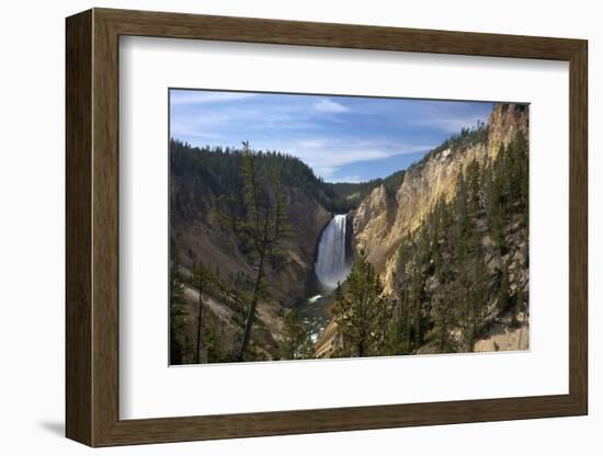 Lower Falls from Red Rock Point, Yellowstone Nat'l Pk, UNESCO Site, Wyoming, USA-Peter Barritt-Framed Photographic Print