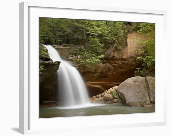 Lower Falls, Hocking Hills State Park, Ohio, United States of America, North America-null-Framed Photographic Print