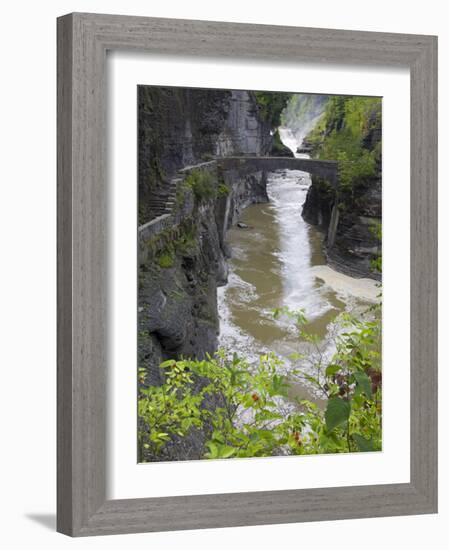 Lower Falls in Letchworth State Park, Rochester, New York State, USA-Richard Cummins-Framed Photographic Print