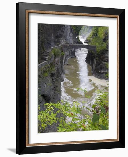 Lower Falls in Letchworth State Park, Rochester, New York State, USA-Richard Cummins-Framed Photographic Print