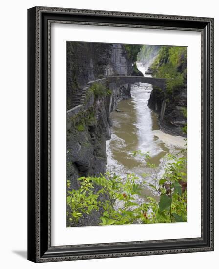 Lower Falls in Letchworth State Park, Rochester, New York State, USA-Richard Cummins-Framed Photographic Print