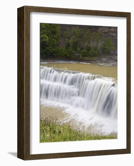 Lower Falls in Letchworth State Park, Rochester, New York State, USA-Richard Cummins-Framed Photographic Print