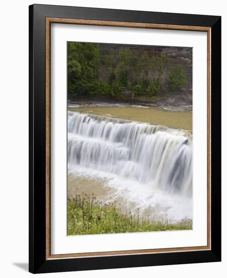 Lower Falls in Letchworth State Park, Rochester, New York State, USA-Richard Cummins-Framed Photographic Print