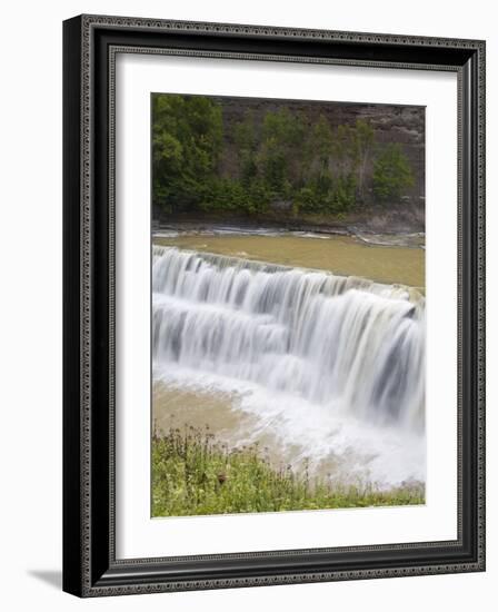Lower Falls in Letchworth State Park, Rochester, New York State, USA-Richard Cummins-Framed Photographic Print