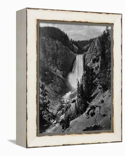 Lower Falls in the Grand Canyon of the Yellowstone-null-Framed Premier Image Canvas