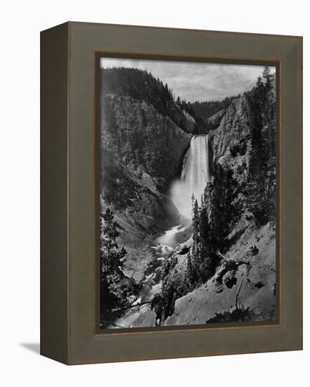 Lower Falls in the Grand Canyon of the Yellowstone-null-Framed Premier Image Canvas